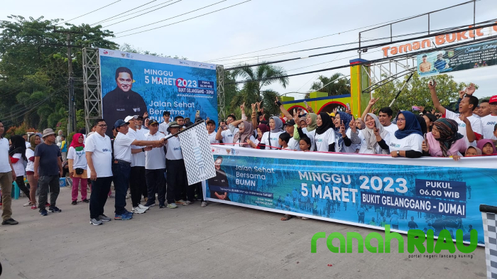 Rayakan Hari Ulang Tahun ke 25, BUMN Dumai gelar Jalan Sehat